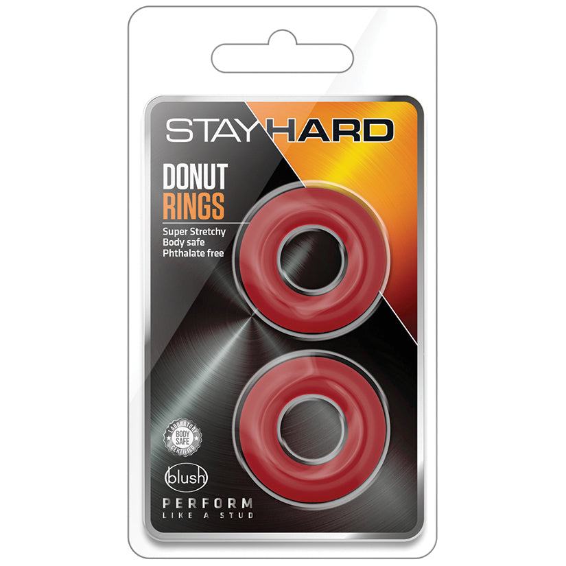 Stay Hard Donut Rings-Red BL-00898