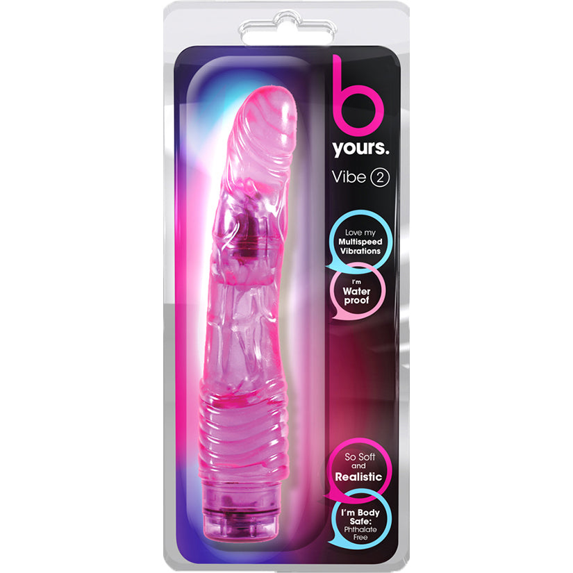 B Yours Vibe 2-Pink 9" BL-10030