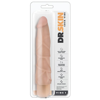 Dr. Skin Cock Vibe-Vanilla 9" BL-10073