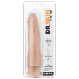 Dr. Skin Cock Vibe 4-Vanilla 8" BL-10123