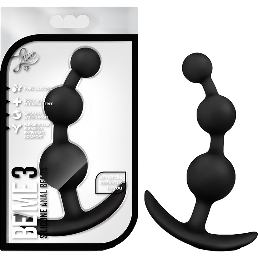 Luxe Be Me 3 Anal Plug-Black BL-10685