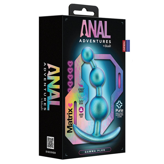 Anal Adventures Matrix Gamma Plug-Teal BL-10692