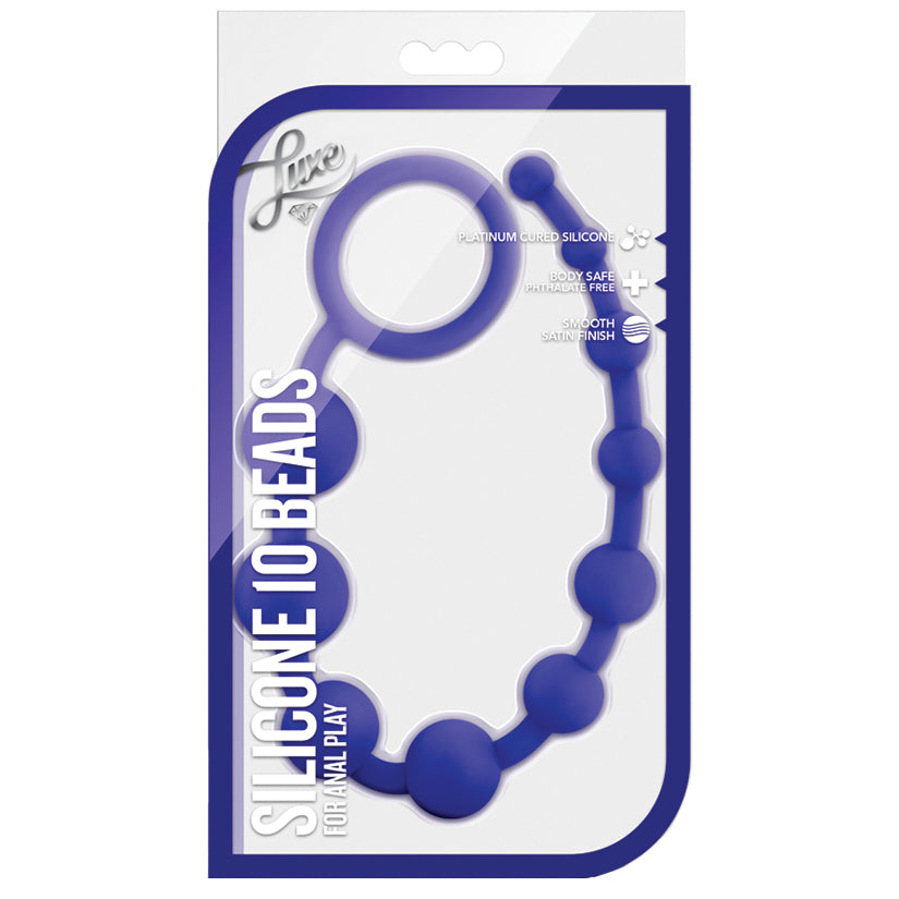 Luxe Silicone 10 Beads-Blue BL-11002