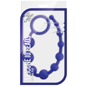Luxe Silicone 10 Beads-Blue BL-11002