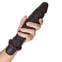 Load image into Gallery viewer, Dr. Skin Silicone Dr. Richard Vibrating Dildo-Brown 9
