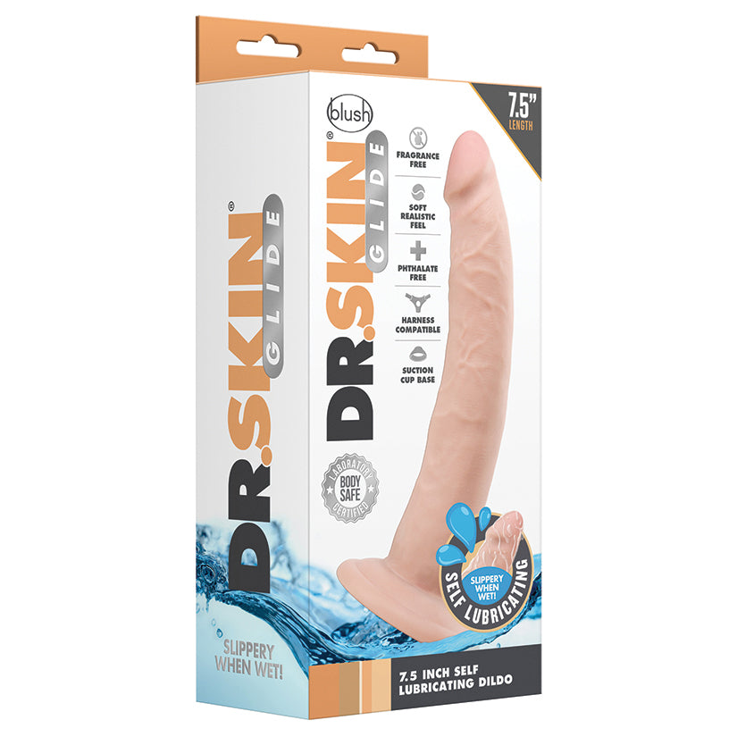 Dr. Skin Glide Self Lubricating Dildo-... BL-12724