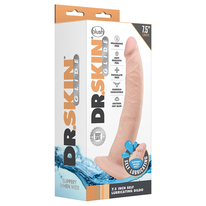Dr. Skin Glide Self Lubricating Dildo-... BL-12724