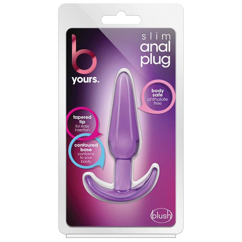 B Yours. Slim Anal Plug-Purple BL-24311