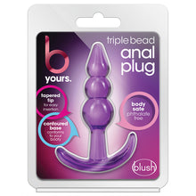 Load image into Gallery viewer, B Yours. Triple Bead Anal Plug-Purple BL-24411