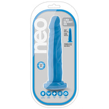 Load image into Gallery viewer, Neo Dual Density Cock-Neon Blue 7.5&quot; BL-29112