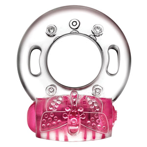 Play With Me Arouser Vibrating C-Ring-Pink