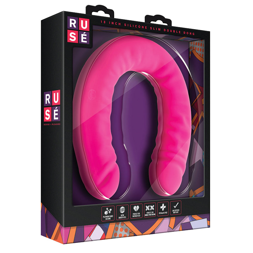 Ruse Silicone Slim Double Dong-Hot Pin... BL-32290