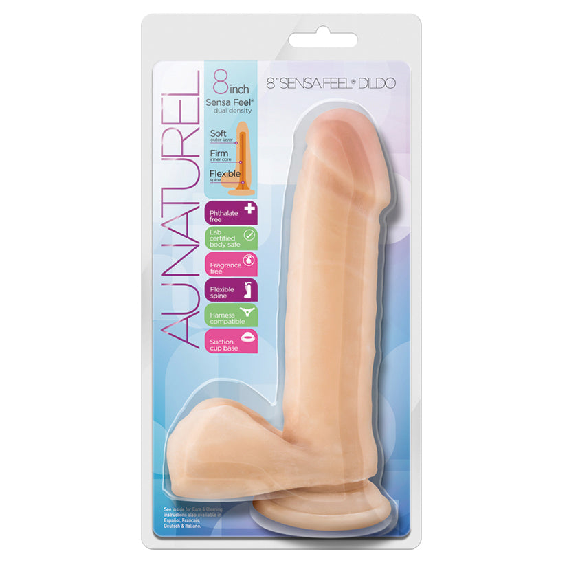 Au Naturel Sensa Feel Dildo-Beige 8" BL-36463