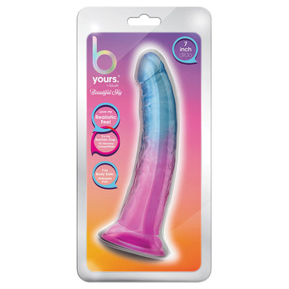 B Yours Beautiful Sky Dildo-Sunset 7" BL-38408