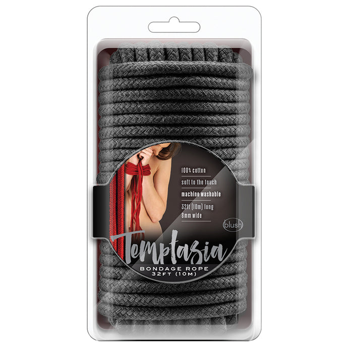 Temptasia Bondage Rope-Black 32ft BL-41695