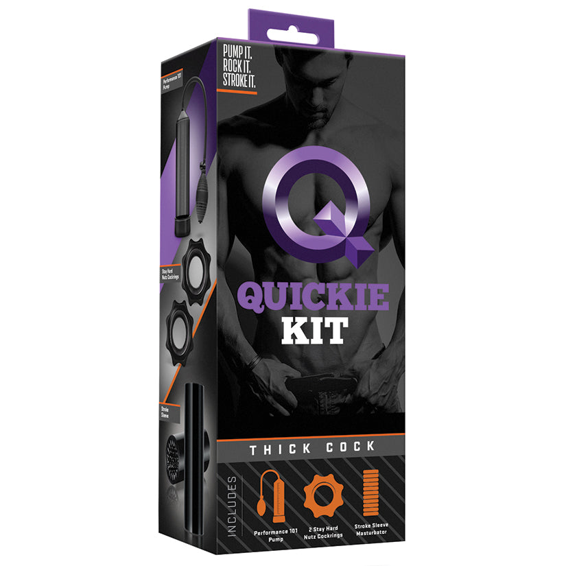 Quickie Kit Thick Cock-Black BL-50115