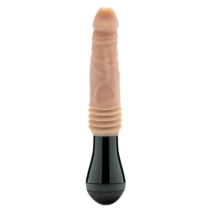 Dr. Skin Silicone Dr. Knight Thrusting Gyrating Vibrating Dildo-Beige