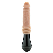 Load image into Gallery viewer, Dr. Skin Silicone Dr. Knight Thrusting Gyrating Vibrating Dildo-Beige