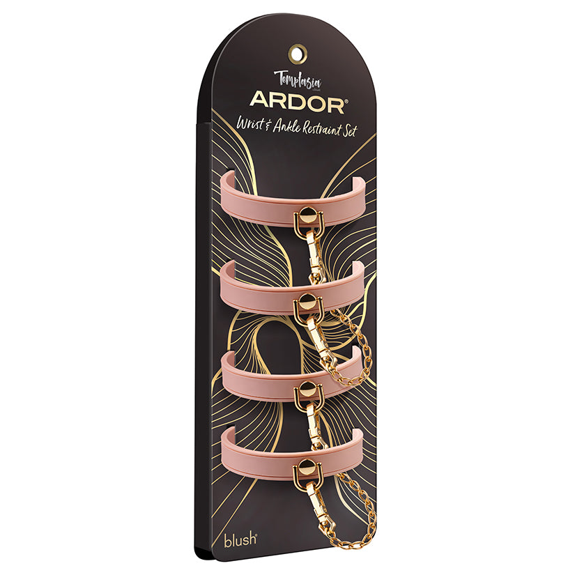 Temptasia Ardor Wrist & Ankle Restraints-Pink