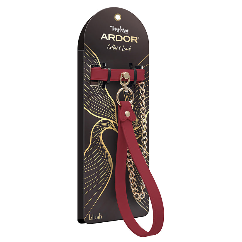Temptasia Ardor Collar & Leash-Red