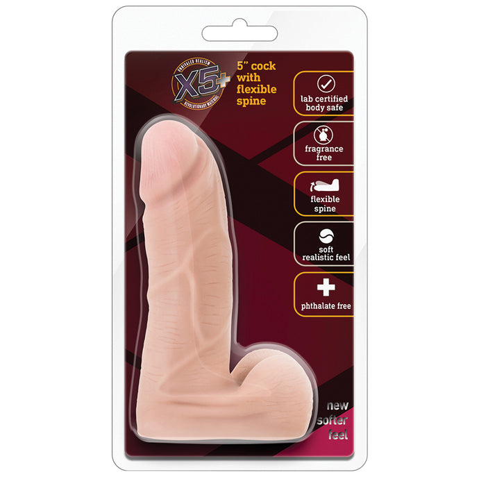 X5 Plus Cock with Flexible Spine Beige... BL-57553