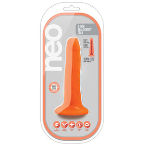 Neo Dual Density Cock-Neon Orange 6" BL-59519