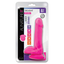 Load image into Gallery viewer, Au Naturel Bold Delight Dildo-Pink 6&quot; BL-59900