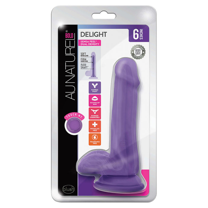 Au Naturel Bold Delight Dildo-Purple 6... BL-59901