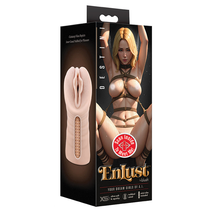 EnLust Vibrating Stroker Destini-Beige BL-73403