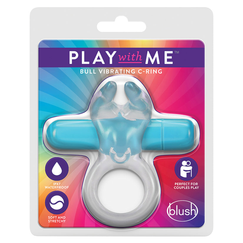 Play with Me Bull Vibrating C-Ring-Blu... BL-74202
