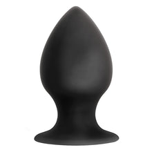 Load image into Gallery viewer, Anal Adventures Platinum Silicone Anal Stout Plug  Large Black