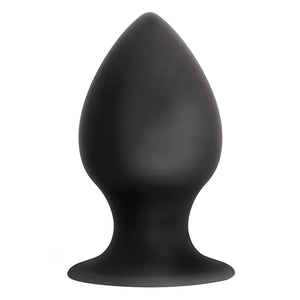 Anal Adventures Platinum Silicone Anal Stout Plug  Large Black