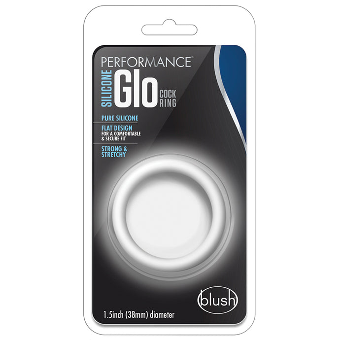 Performance Silicone Glo Cock Ring-Whi... BL-91166