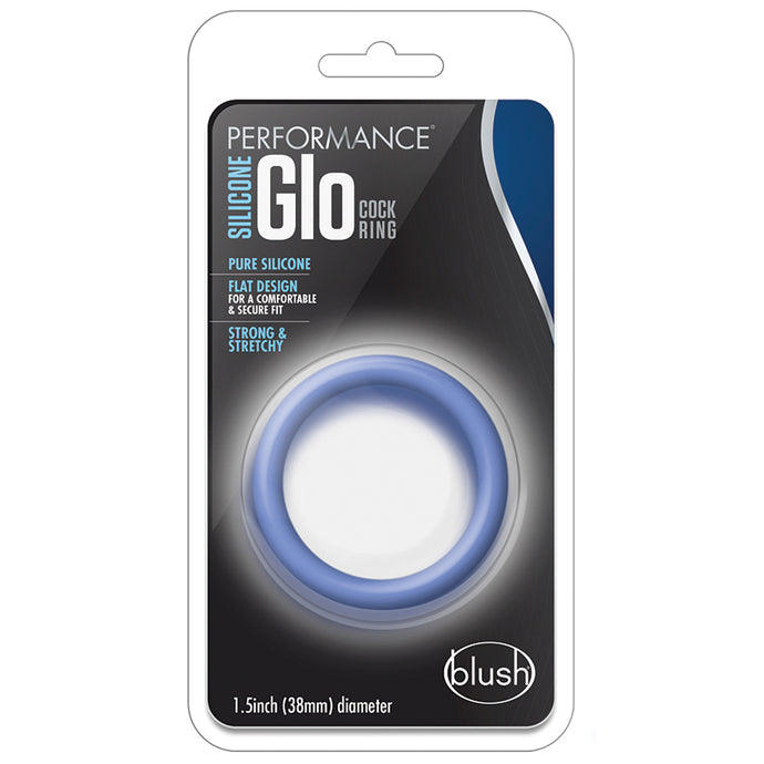 Performance Silicone Glo Cock Ring-Blu... BL-91167