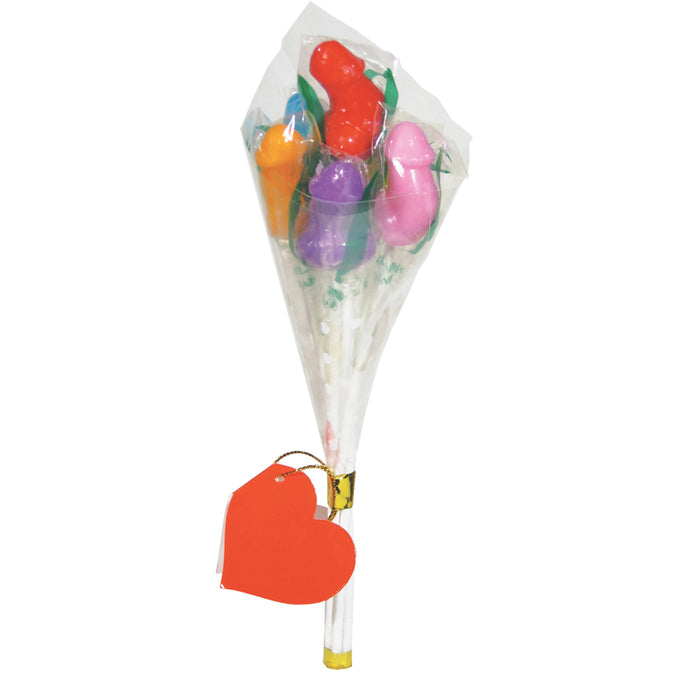 Bouquet Pecker Candy 6pc (Bulk) 6pc per Bouquet