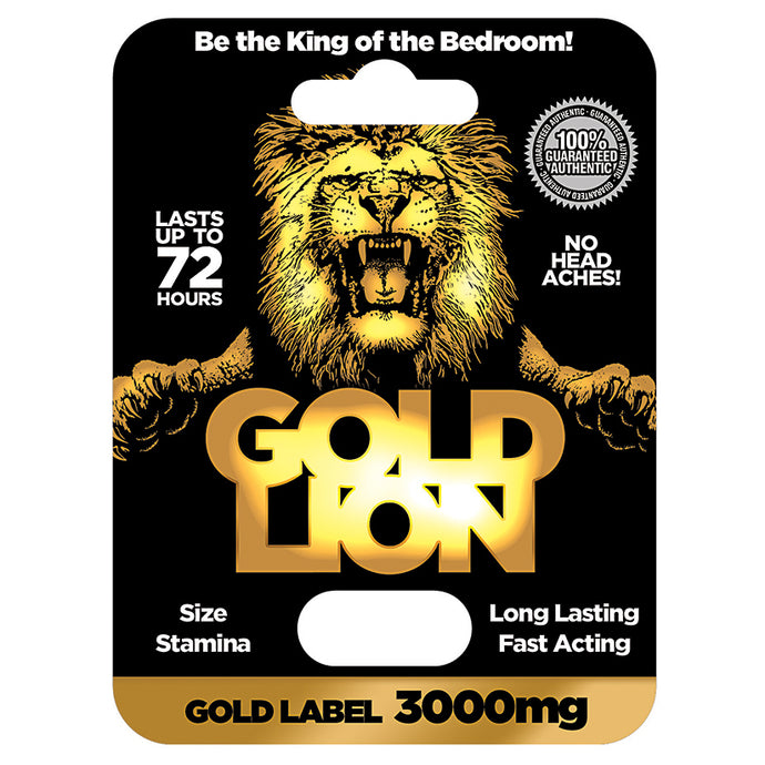 Gold Lion Single Pack Display of 24 GL1