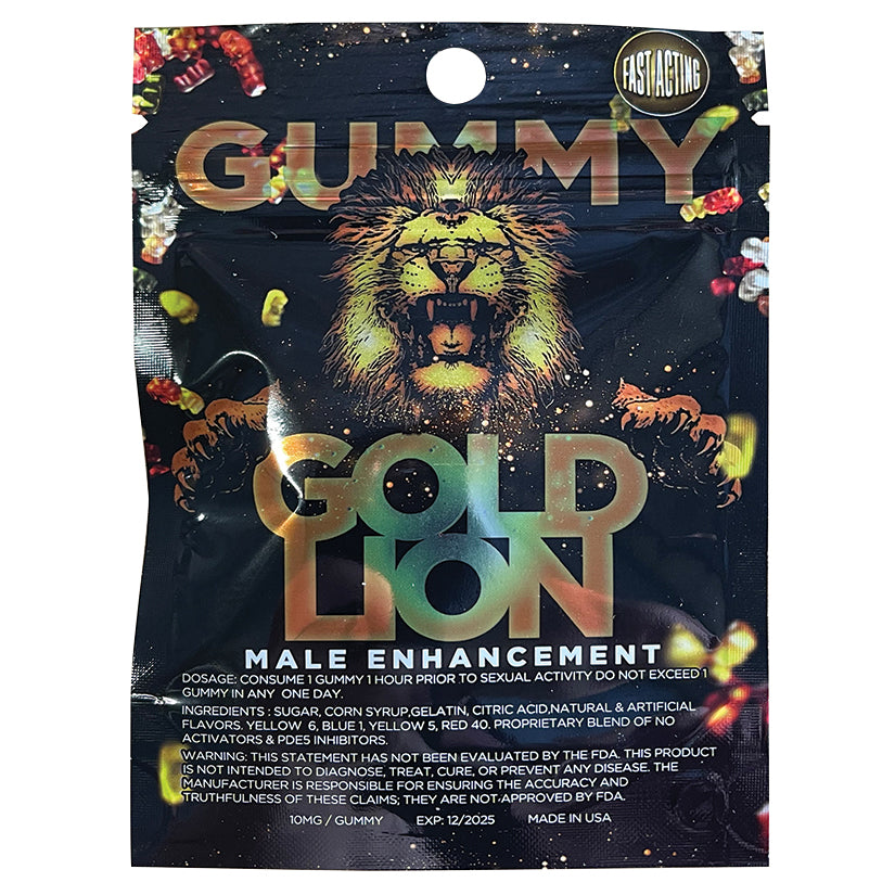 Gold Lion Gummy Single Pack GLGM1 Eachs