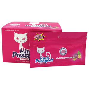 Pink Pussycat Passionfruit Honey Single Pack Display of 24