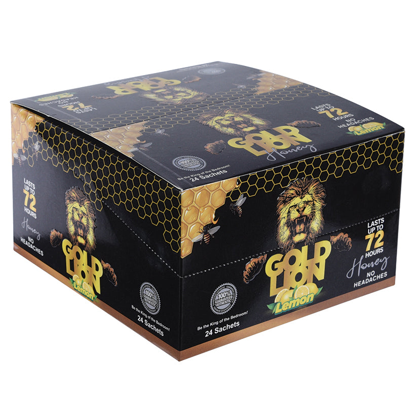 Gold Lion Lemon Honey Display of 24 GLH1 Display