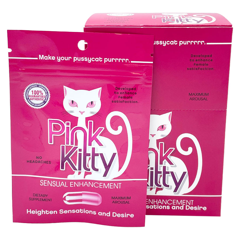 Pink Kitty Single Pill Display of 24 PK01 DISPLAY