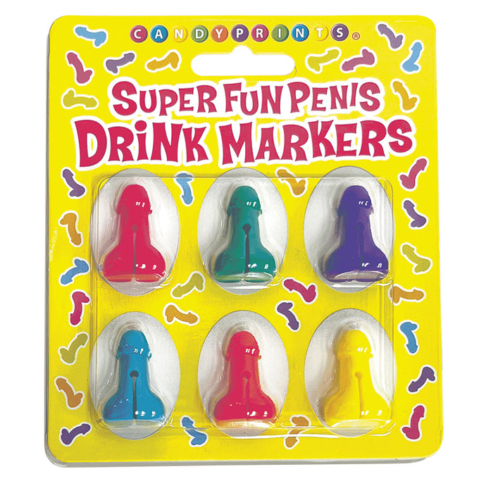 Super Fun Penis Silicone Drink Markers CP.1123