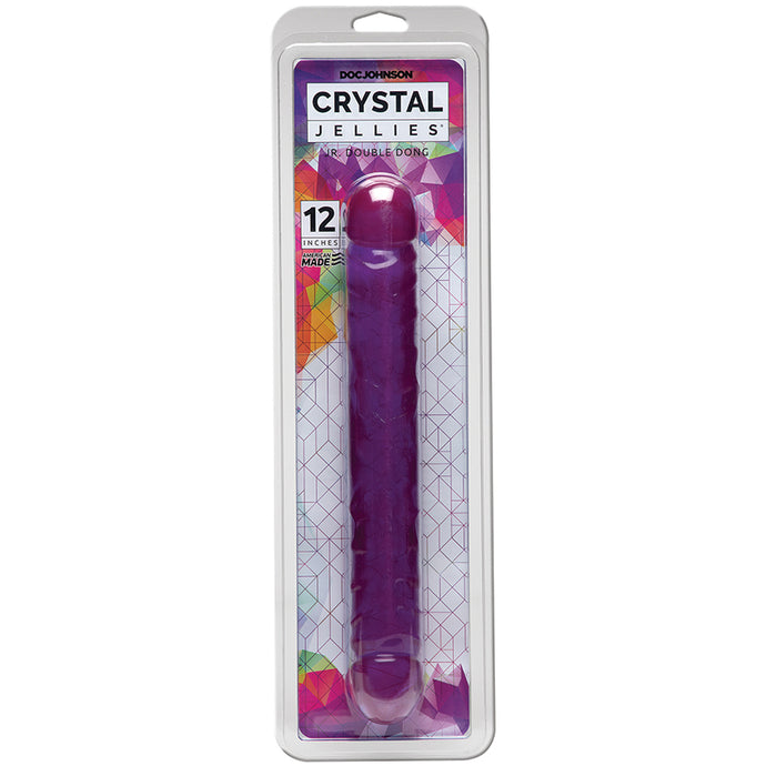 Crystal Jellies Jr Double Dong-Purple ... 0287-05-CD