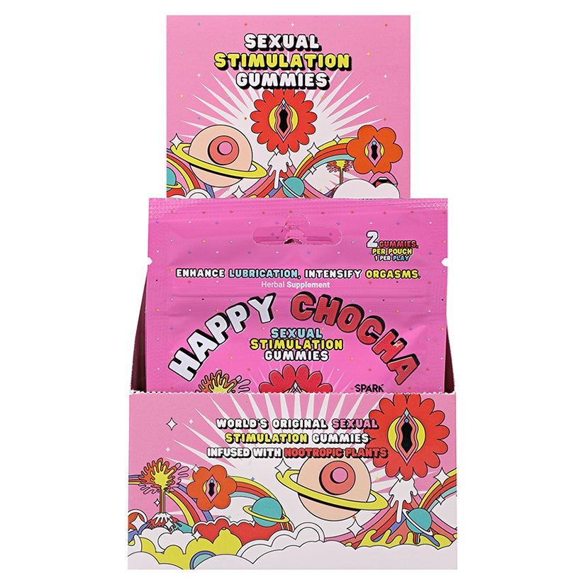 Happy Chocha Hers Sexual Stimulation Gummies Display of 12