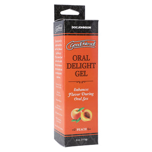 GoodHead Oral Delight Gel-Peach 4oz 1361-09-BX