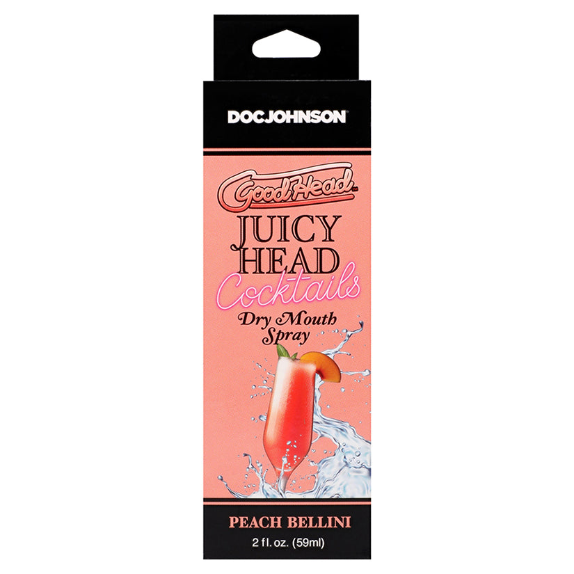 GoodHead Juicy Head Cocktails Dry Mouth Spray-Peach Bellini 2oz