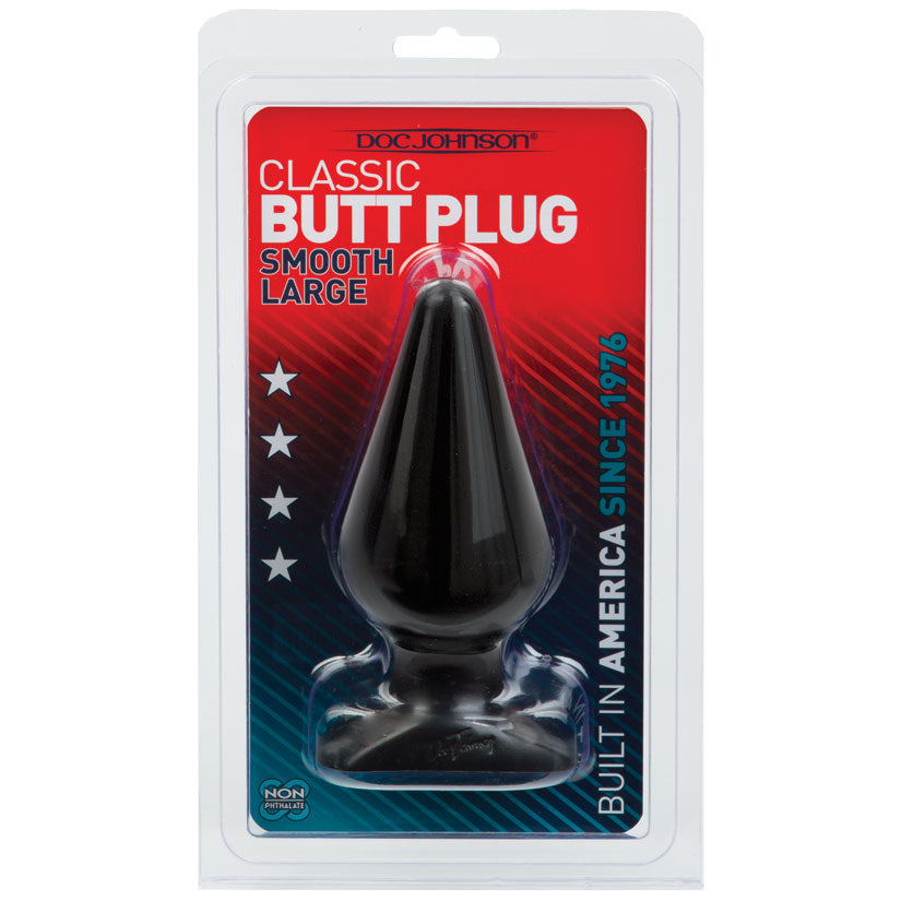 Classic Butt Plug Large-Black 0244-06-CD