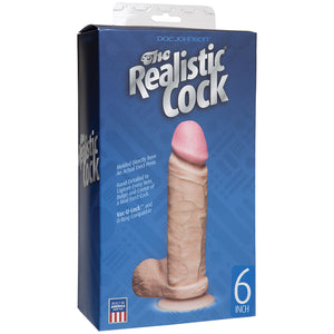 The Realistic Cock-Vanilla 6" 0271-01-BX