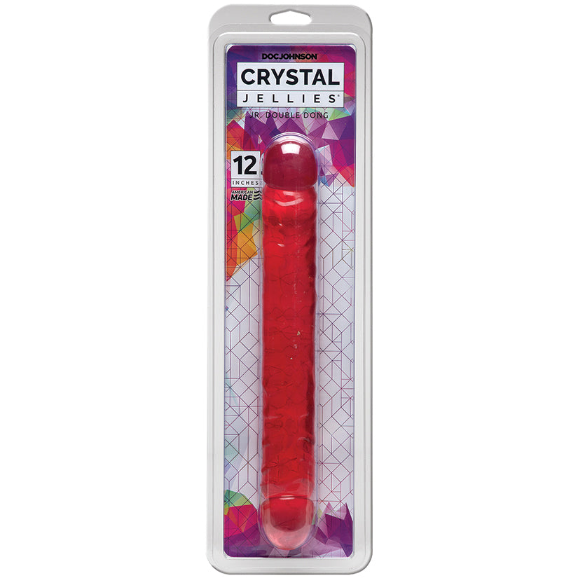 Crystal Jellies Double Dong-Pink 12" 0287-01-CD