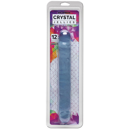 Crystal Jellies Double Dong-Clear 12" 0287-02-CD