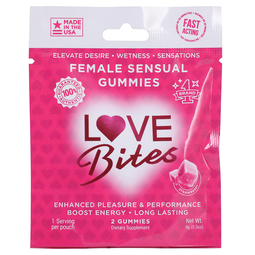 Love Bites Female Sensual Gummies 2pk ... 4550-25 Eaches